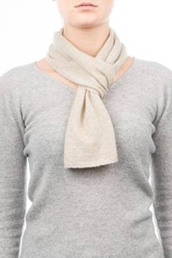 Dalle Piane Cashmere - Mini Schal aus 100% Kaschmir - Made in Italy - für Frau, Farbe: Beige, Einheitsgröße von Dalle Piane Cashmere