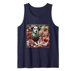 Merry Chrismas Dalmatiner Shirt Spotted Dog Mom Dad Doggie Tank Top von Dalmatian Gifts and Doggie Shirts