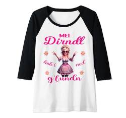 Damen Mei Dirndl Mädchen Lausmadl Ersatz Dirndl Kinder Tracht Raglan von Damen Bluse Trachtenshirts bayrische Kostüm Wasen