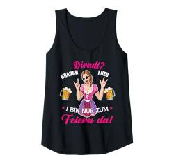 Damen Trachtenshirt Lausmadl Ersatz Dirndl Tracht Oktoberfest Tank Top von Damen Bluse Trachtenshirts bayrische Kostüm Wasen