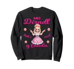 Mei Dirndl Mädchen Lausmadl Ersatz Dirndl Kinder Tracht Sweatshirt von Damen Bluse Trachtenshirts bayrische Kostüm Wasen