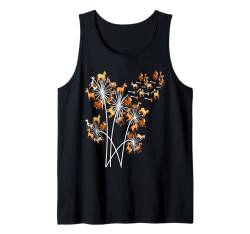 Löwenzahn-Pferde-Blumen-Blumenpferd-Reitpferd-Reiten Tank Top von Damen-Pferdereiten-Pferdeliebhaber-Mädchen