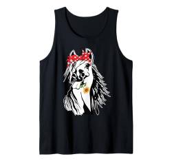 Pferd mit Bandana-Kopf für Reitsportliebhaber Tank Top von Damen-Pferdereiten-Pferdeliebhaber-Mädchen