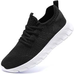 Damyuan Sneaker Herren Schuhe Laufschuhe Sportschuhe Turnschuhe Wanderschuhe atmungsaktiv leichte männer Tennisschuhe Freizeit outdoor Fitnessschuhe schwarz 42 von Damyuan