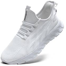 Damyuan Sportschuhe Herren Sneaker Schuhe Laufschuhe Turnschuhe Weiss Wanderschuhe atmungsaktiv leichte männer Freizeitschuhe Herrenschuhe weiß 42 von Damyuan