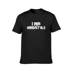 I Am Hardstyle by Canvas Unisex T-Shirt Printed Tee Graphic Top Men Black Shirt XL von Daran