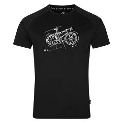 Dare 2b Tech-T-Shirt für Herren, Größe L, Schwarz von Dare 2b