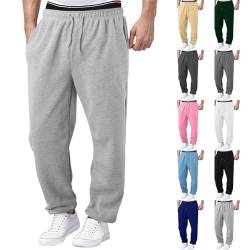 Darringls Jogginghose Herren Breite Baggy Sweatpants Baumwolle Elastische Taille Jogging Hose Weites Bein Sporthose Cargo Hosen Baggy Arbeitshosen Sweathose Freizeithose von Darringls