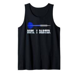 Dartspieler OOPS I DARTED Lustiges Darts Liebhaber Tank Top von Darten Geschenk Dart Shirt Darten Geschenkidee