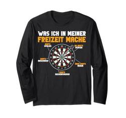 Darts Spielen Darts Anschauen Lustiges Dart Spieler Langarmshirt von Dartspieler Dart Geschenke