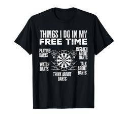 Lustiges Darts Technik Ist Top Secret Dart Spieler T-Shirt von Dartspieler Dart Geschenke