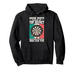 Lustiges Technik Ist Top Secret Darts Pullover Hoodie von Dartspieler Dart Geschenke