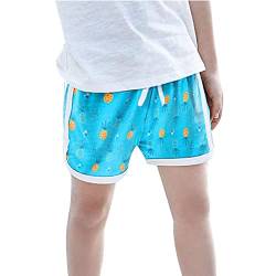 Toddler Boys Girls Cartoon Sportshorts mit Blumendruck, Strand-Shorts für Kinder von Dasongff