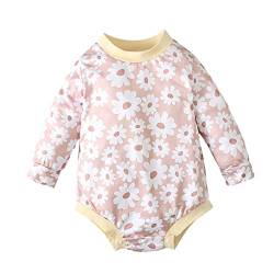 Toddler Kinder Mädchen Blumendruck lange Ärmel Romper Jumpsuit Tücher Overall Schwangerschaft von Dasongff
