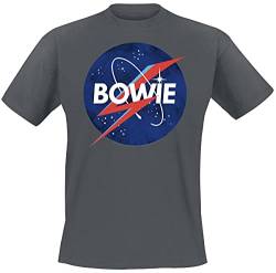 David Bowie Amplified Collection - to The Moon Männer T-Shirt Charcoal M von David Bowie