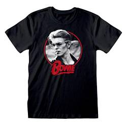 David Bowie T-Shirt für Herren, kurzärmelig, Schwarz , L von David Bowie