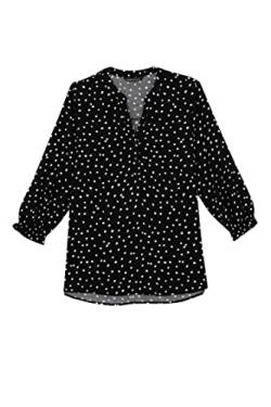 DeFacto Damen I3708AZ Shirt, Black, XXL von DeFacto