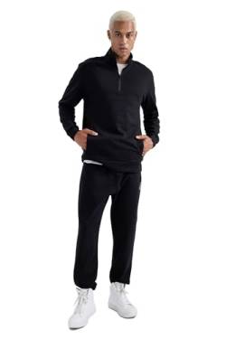 DeFacto Herren Sporthose Lang, Jogginghose und Trainingshose - Bequeme Sweatpants für Herren -Fitnessbekleidung für aktive Männer Standart Fit von DeFacto