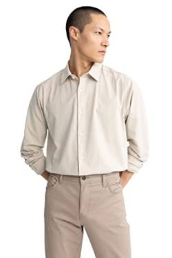 DeFacto Herren Z5187AZ Tunic Shirt, Stone, M von DeFacto