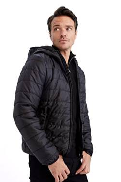 DeFacto Herrenmantel Für Freizeitkleidung Mantel für Herren für Oberbekleidung BLACK,XL von DeFacto