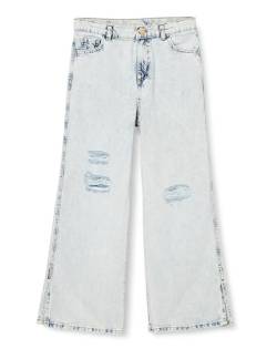 DeFacto Mädchen Jeans für Teenager - Trendige Mädchen Jeanshosen Cargohosen Wide Leg von DeFacto