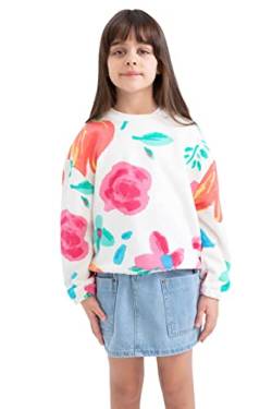 DeFacto Mädchen Z5597a6 Sweatshirt, Ecru, 6-7 Jahre EU von DeFacto