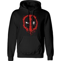 Deadpool - Marvel Kapuzenpullover - Splat Hoodie - S bis XXL - für Männer - Größe S - schwarz  - Lizenzierter Fanartikel von Deadpool