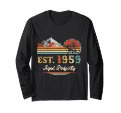 Dezember 1959 Retro 65. Geburtstag Geschenke für Männer 65 Jahre alt Langarmshirt von December Birthday Vintage Outfit For Men Women