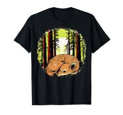 Hirsch Wald Wildlife T-Shirt von Deer Buck Retro Hunting Designs