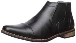 Deer Stags Herren Argos Memory Foam Kleid Komfort Casual Fashion Cap Toe Chelsea Boot, Schwarz/Blau, 41.5 EU von Deer Stags