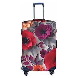 Dehiwi Reisegepäck-Abdeckung, staubdicht, mit Reißverschluss, passend für 45,7 - 81,3 cm, Rot / Rosa, weiß, S von Dehiwi