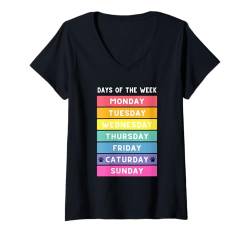 Damen AM SAMSTAG T-Shirt mit V-Ausschnitt von Delightfully Different World