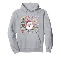 Der Weihnachtsmann kommt in die Stadt Pullover Hoodie von Delightfully Different World