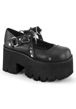 DemoniaCult - Ashes 33 Black - Girl Schuhe - Schwarz - EU 37 - Synthetic/Textile/Gummi,Kunstleder von DemoniaCult