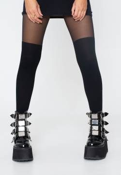 DemoniaCult - Damned 105 Black Pat - Girl Schuhe - Schwarz - EU 37 - Synthetic/Textile/Gummi von DemoniaCult