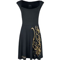 Der Herr der Ringe Kleid knielang - Black Speech - S bis XL - für Damen - Größe S - schwarz  - EMP exklusives Merchandise! von Der Herr der Ringe