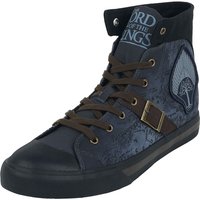 Der Herr der Ringe Sneaker high - Rohan Gondor Map - EU37 bis EU42 - Größe EU40 - blau  - EMP exklusives Merchandise! von Der Herr der Ringe