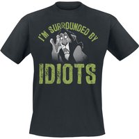 Der König der Löwen - Disney T-Shirt - I´m Surrounded By Idiots - S bis 4XL - für Männer - Größe L - schwarz  - Lizenzierter Fanartikel von Der König der Löwen