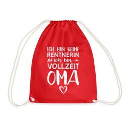 DesignsByJnk5 Turnbeutel Unisex Ruhestand | Ich Bin Keine Rentnerin Ich Bin Vollzeit Oma Sportbeutel Rente Spruch | Großmutter lustige Sprüche Tasche Geschenkidee Ruhestand von DesignsByJnk5