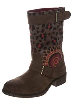 Desigual Damen Biker Two A Schlupfstiefel, Braun (6020) von Desigual