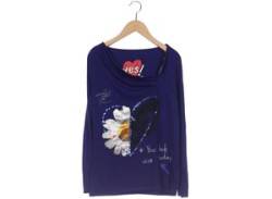 Desigual Damen Langarmshirt, marineblau, Gr. 38 von Desigual