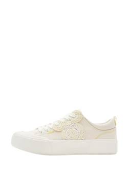 Desigual Damen Shoes_Crush_Mickey Sneaker, White, 39 EU von Desigual