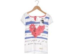 Desigual Damen T-Shirt, weiß, Gr. 34 von Desigual