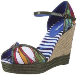 Desigual SHOES_LOTUS 21SS162, Damen Sandalen/Fashion-Sandalen, Grün (VERDE OSCURO 4011), EU 36 von Desigual