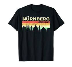 Mein Nürnberg Skyline Deutschland Heimat Stadt Souvenir T-Shirt von Deutschland Urlaub Reisen Geschenk