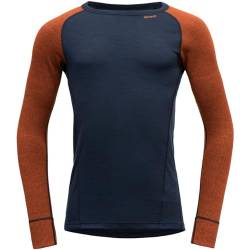 Devold Herren Duo Active Merino 210 Shirt Tshirt, Flame/Ink, S von Devold