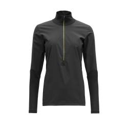 Devold W Running Merino Cover Zip Neck, Caviar, XL von Devold