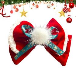 Weihnachts-Haarschleifen, Weihnachtsschleifen für Mädchen,Weihnachten Haarschleifenclips | Bunte Haarschleifenklammer, weihnachtlicher Haarschmuck für Weihnachtsfeiern, Mottopartys, Geburtstagsfeiern von Dgkdek