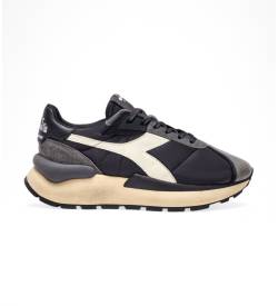 Diadora Unisex. 201180469 Mercury Elite Lederschuhe schwarz (42), 3 bis 5 cm, Schnürsenkel, Lässig von Diadora