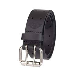 Dickies Herren Double Prong Fully Adjustable Leather Belt Gürtel, schwarz, Taille : 36 von Dickies